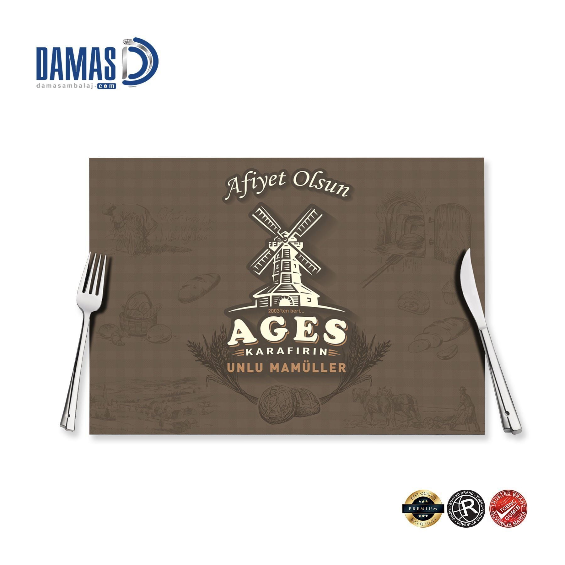 Amerikan Servis Kağıt 10.000 adet - 33x48 cm - 90 gr 1.Hamur