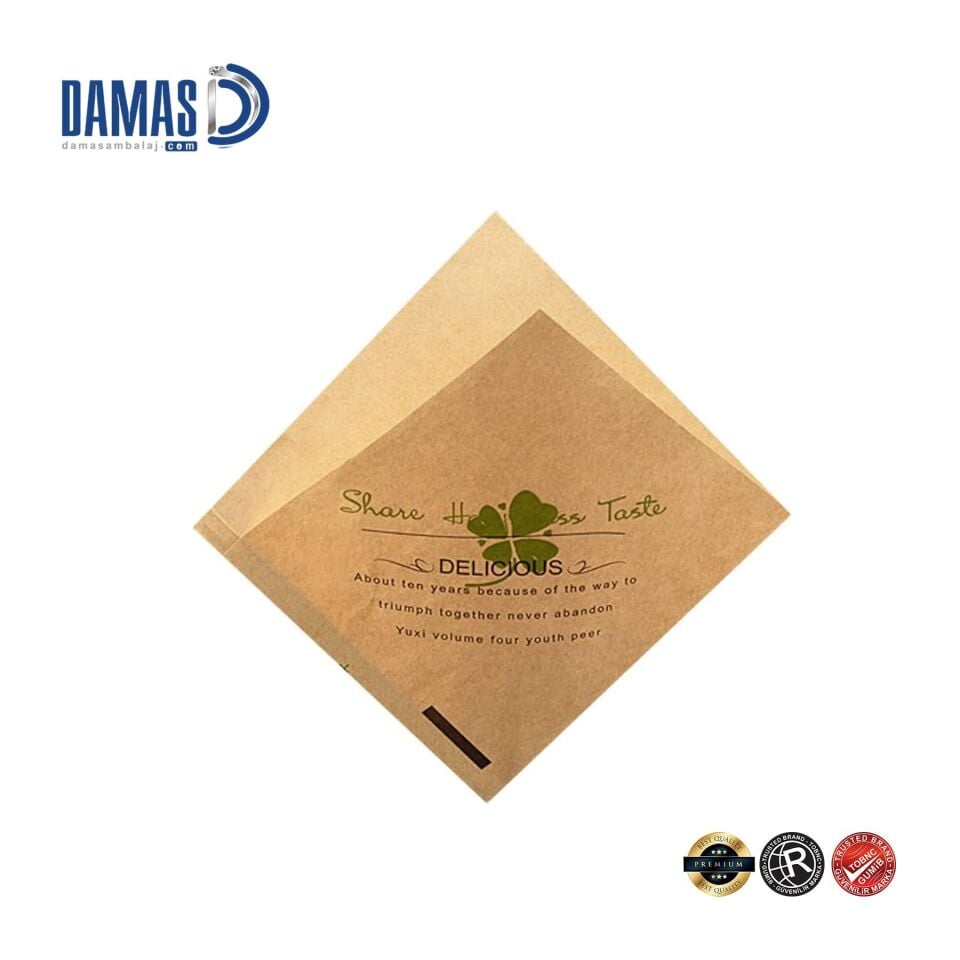 Hamburger Kesesi İki Renk - Beyaz Yağlı - 15x16 cm - 500 kg