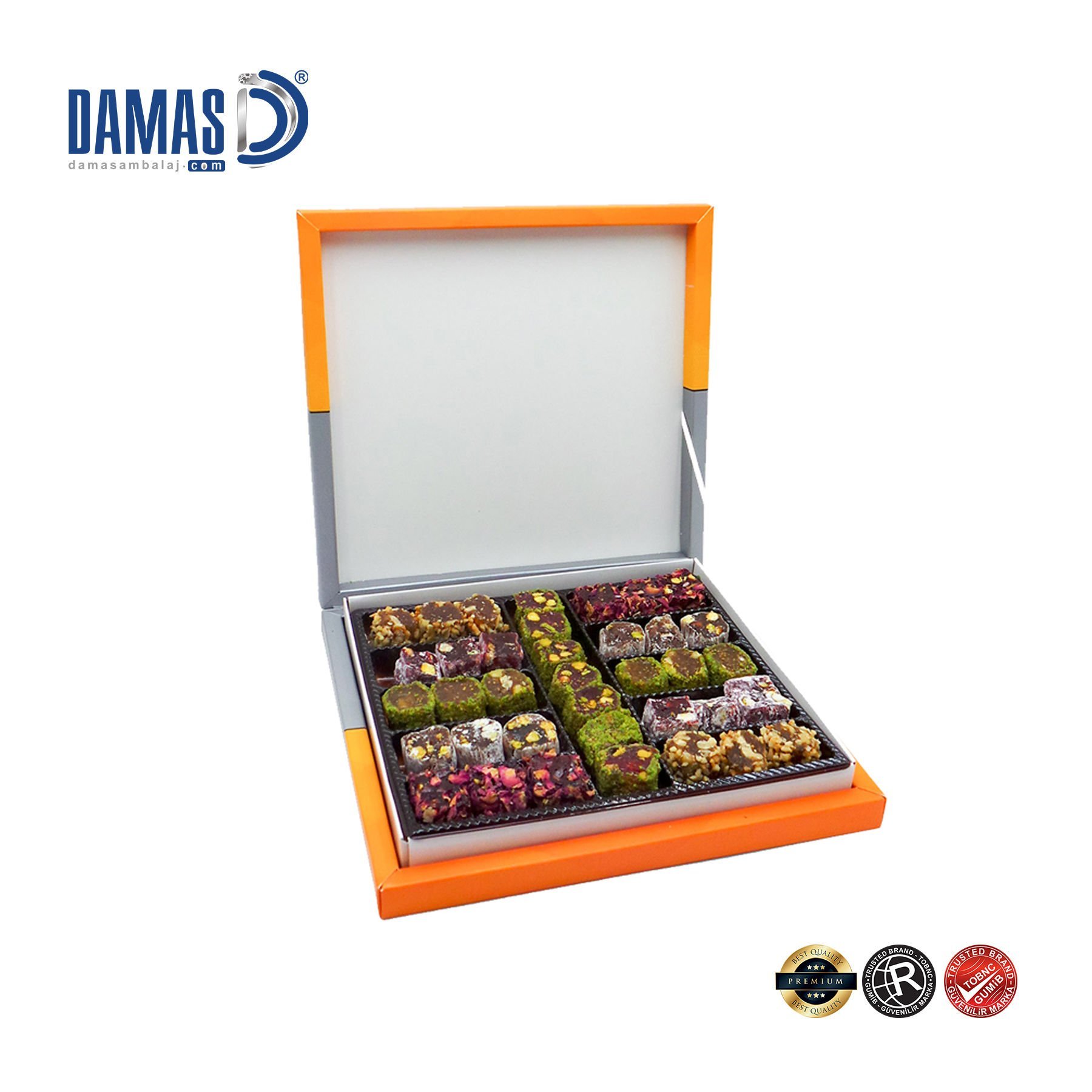 Lambalı Karton Çikolata Kutuları