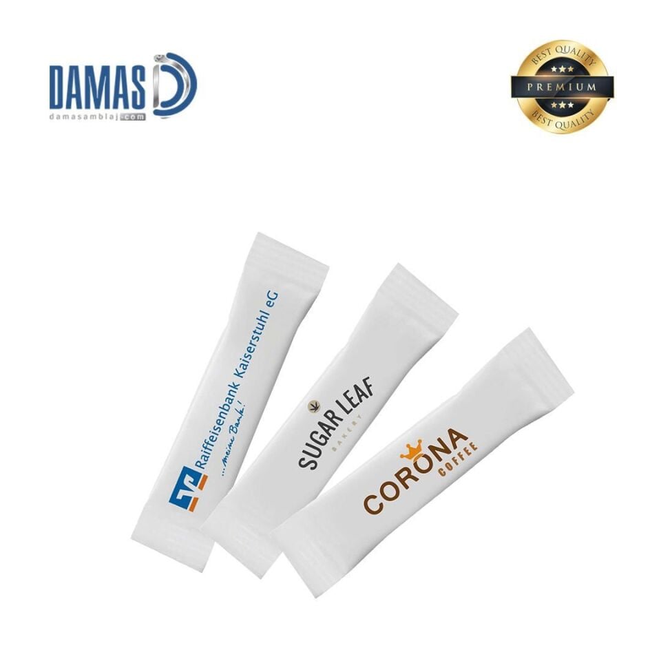 Stick Şeker Beyaz 3 gr ( Baskılı )