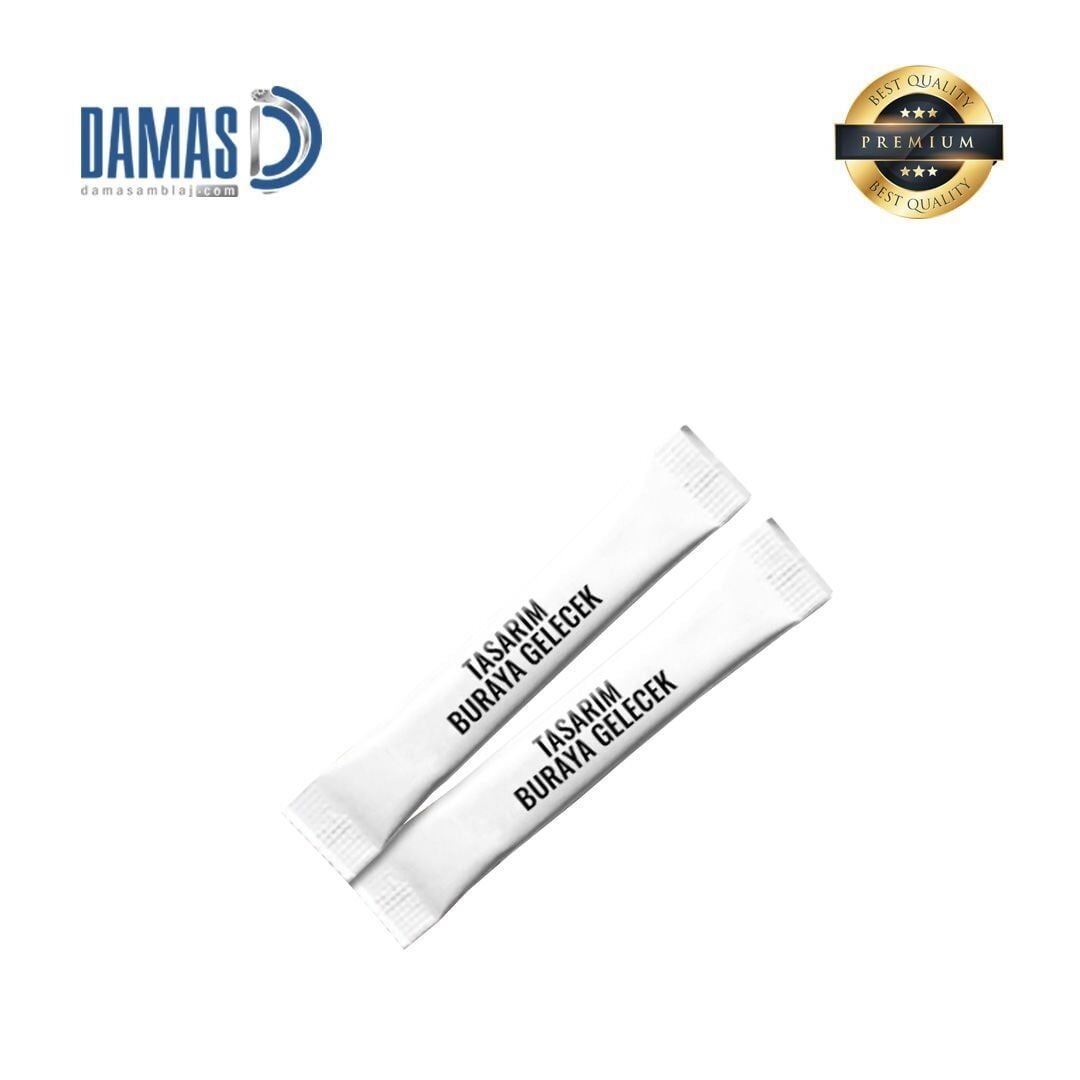 Stick Şeker Beyaz 3 gr (Baskılı) 20 Bin ( En Avantajlısı ) - 3 renk baskı