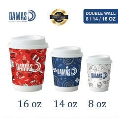 Double Wall Karton Bardak (Baskılı)
