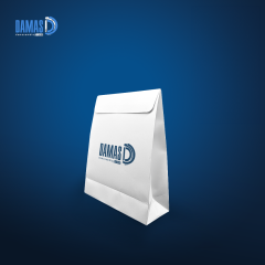 white envelope gift paper bag