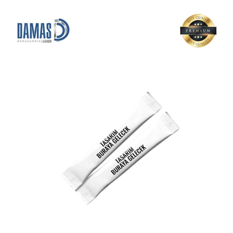 Stick Şeker Beyaz 3 gr (Baskılı) 50.000 adet - 3 renk baskı