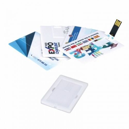 Kart USB Bellek 8105-16GB 32GB Tek Yön UV Baskı  - 250 Adet - 32GB Kapasite