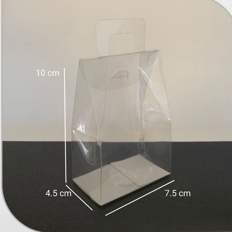 Şeffaf Asetat Çanta 250 Adet - 7.5 x 10 x 4.5 cm