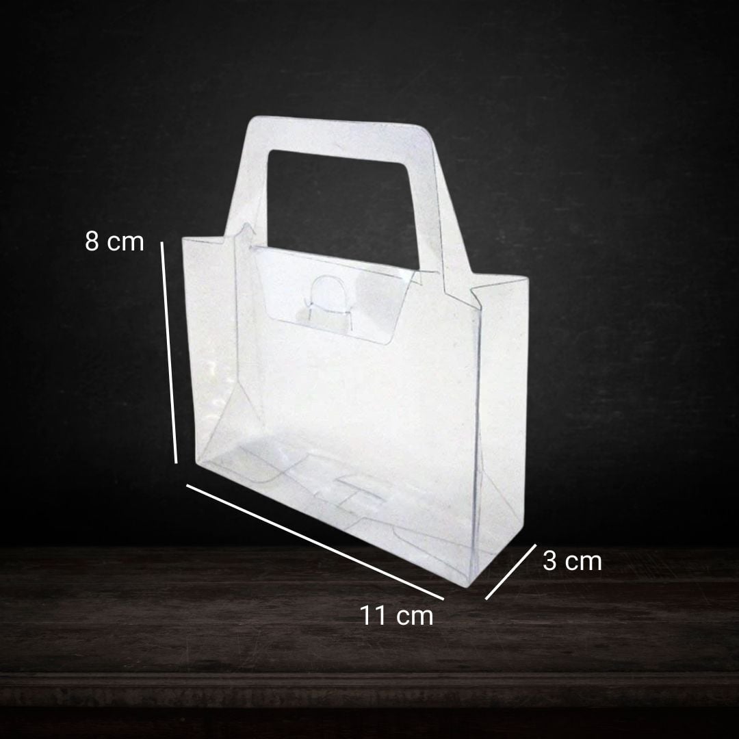 Şeffaf Asetat Çanta 1.000 adet  - 8 x  11 x 3 cm