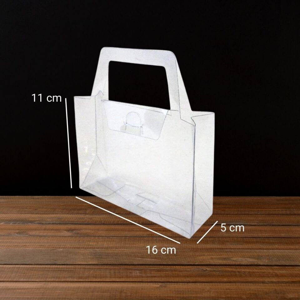 Şeffaf Asetat Çanta 1.000 adet  - 11 x 16 x 5 cm