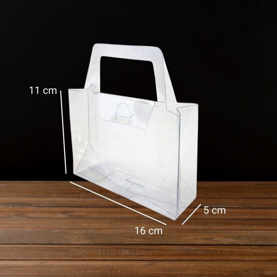 Şeffaf Asetat Çanta 250 Adet - 11 x 16 x 5 cm