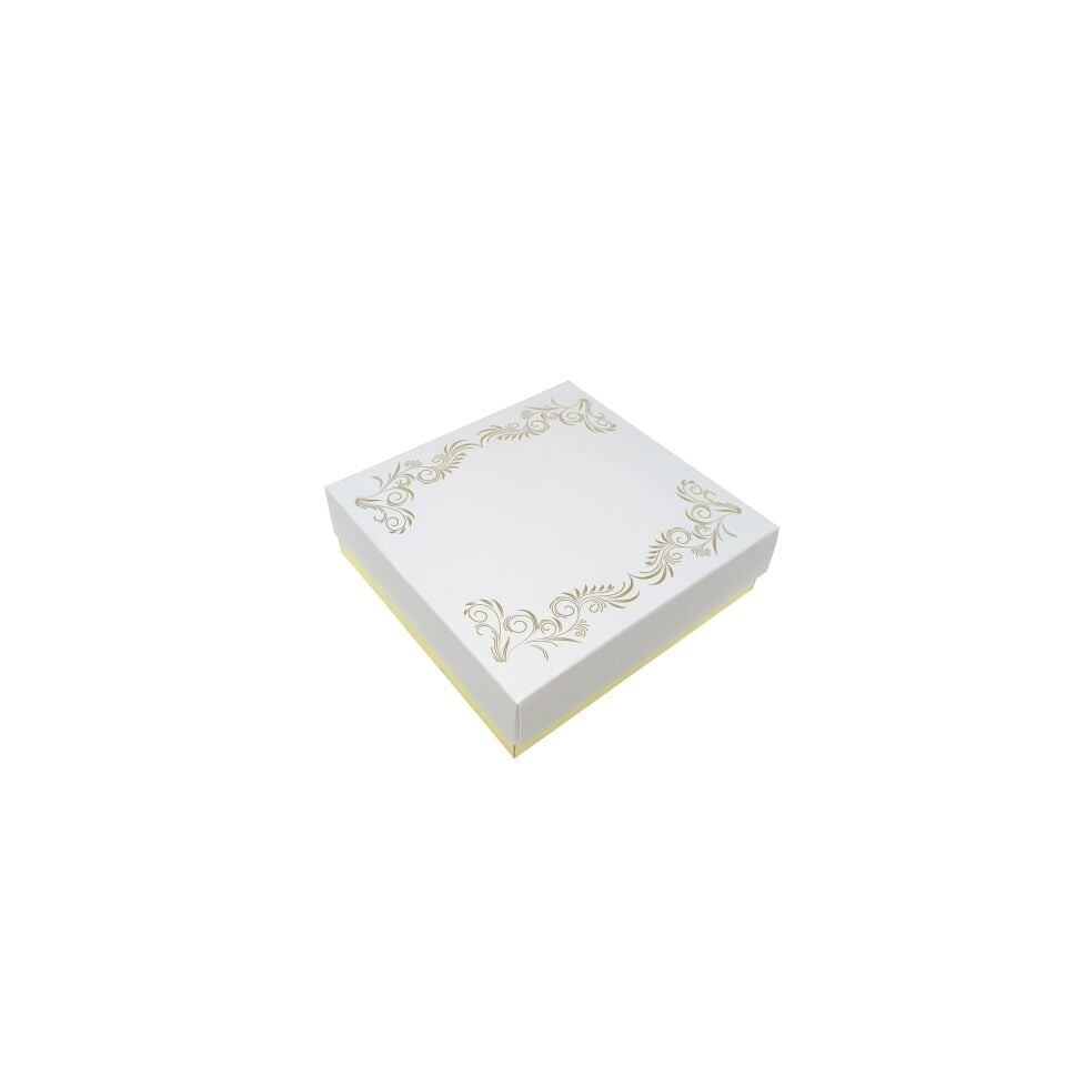 Karton Kutu KK03 (Kutu Kapak) 2.000 adet - 23,7x22,5x5 cm - Mat Selefon + Kabartma Lak