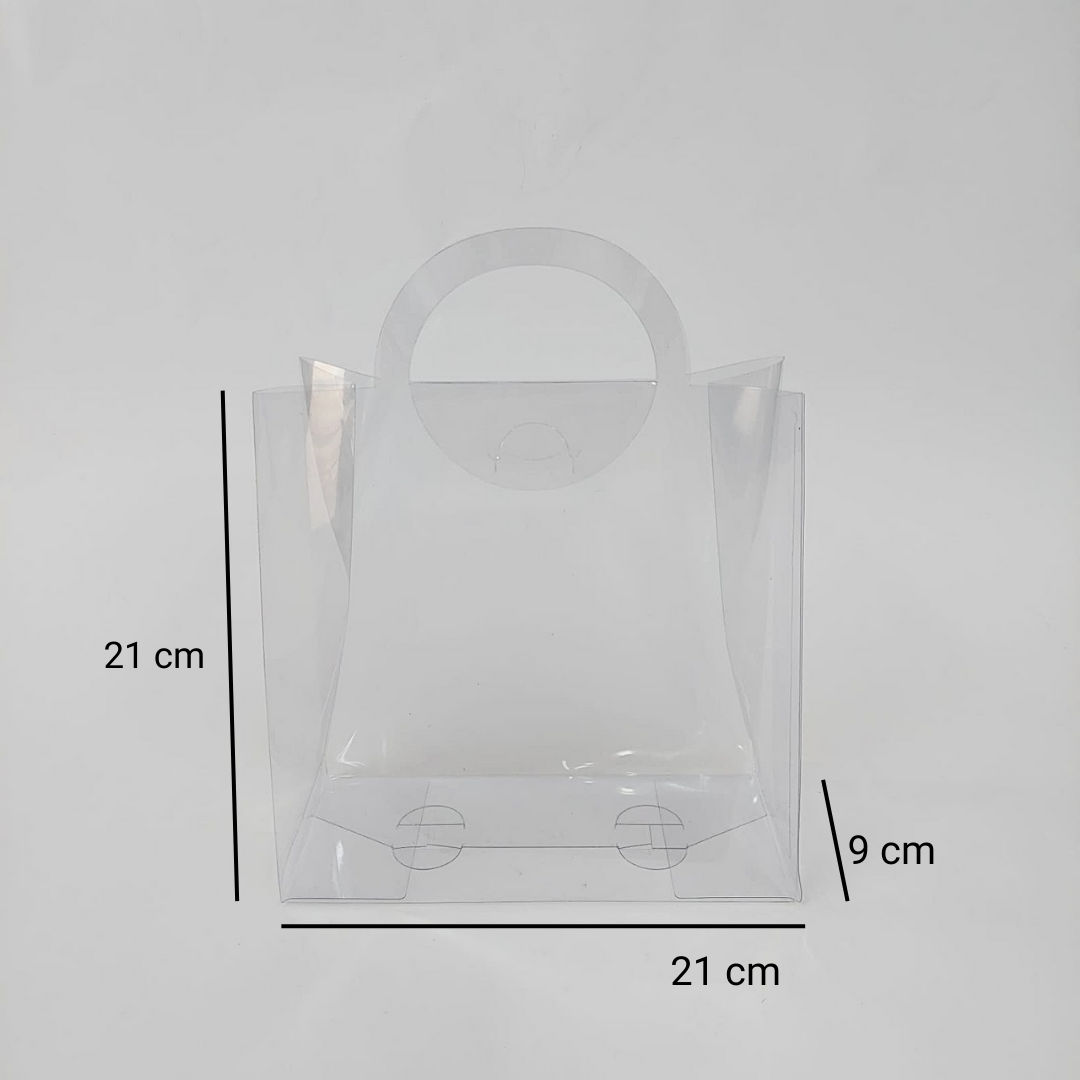 Şeffaf Asetat Çanta 250 Adet - 21 x 21 x 9 cm