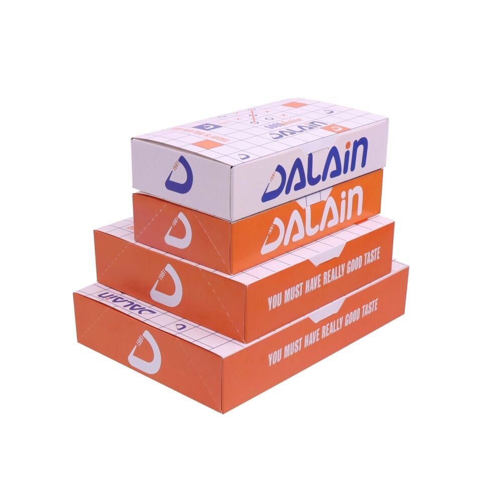 Karton Yemek Kutusu DMSYK-004 39,5x25x3,5 cm - İç Dış Selefonlu  - 5.000 adet