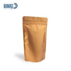 Mat Siyah - Beyaz - Gold Alüminyum Kilitli Doypack ( Baskısız )