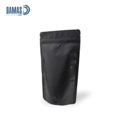 Mat Siyah - Beyaz - Gold Alüminyum Kilitli Doypack ( Baskısız )