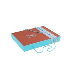 Waffle Kutusu Çikolata - Kitap Kutu Kapaklı (Altılı L)