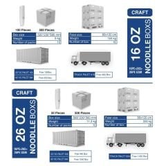 علبة نودلز كرافت (مطبوعة / غير مطبوعة)
