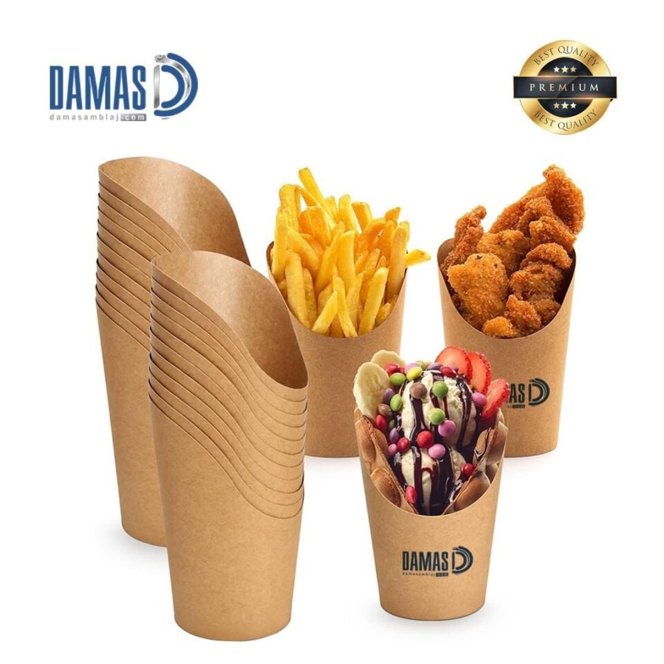 Waffle Box Kraft (Baskılı / Baskısız)