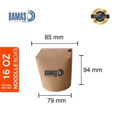 Noodle Kutusu Kraft ( Baskılı / Baskısız ) Baskılı - 16 OZ - 50.000