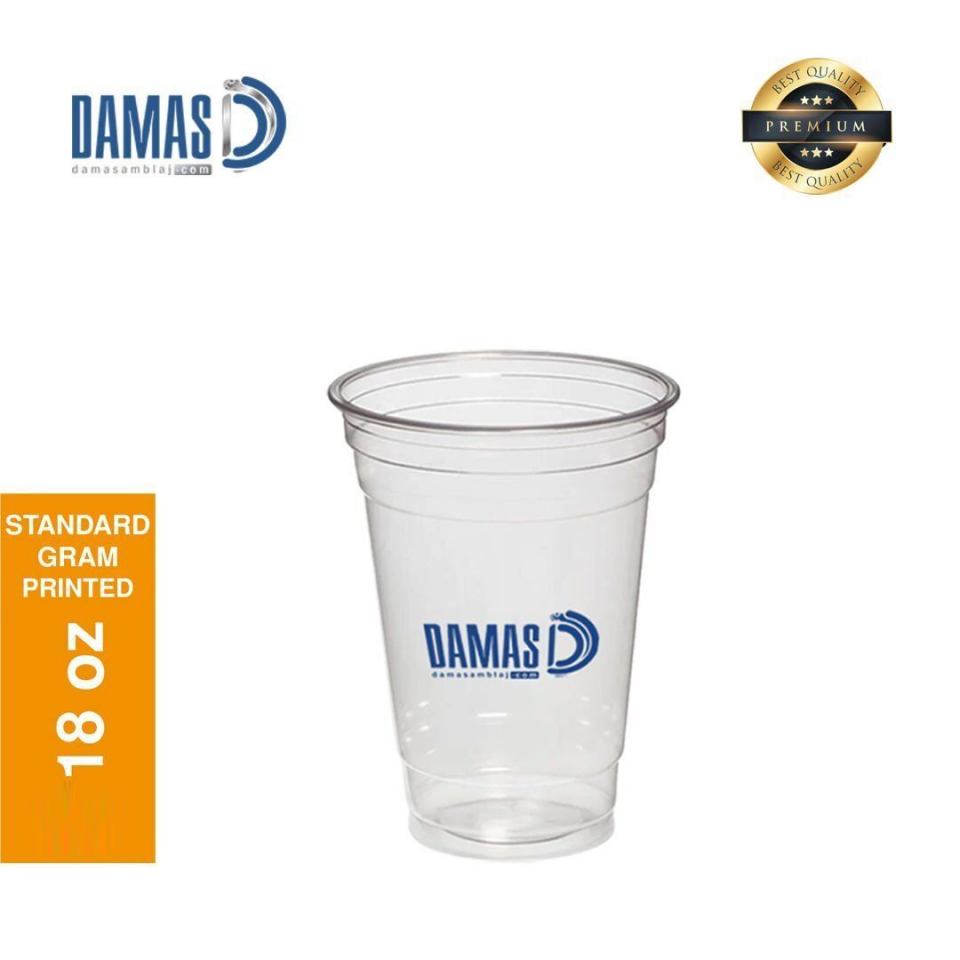 Şeffaf Plastik Bardak PET Baskılı Ağır Gr (Büyük Ölçü)