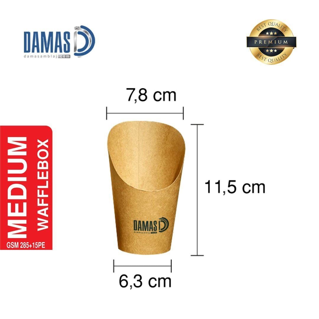 علبة وافل كرافت M - 7,8x11,5x6,3 سم - مطبوعة - 250,000 قطعة