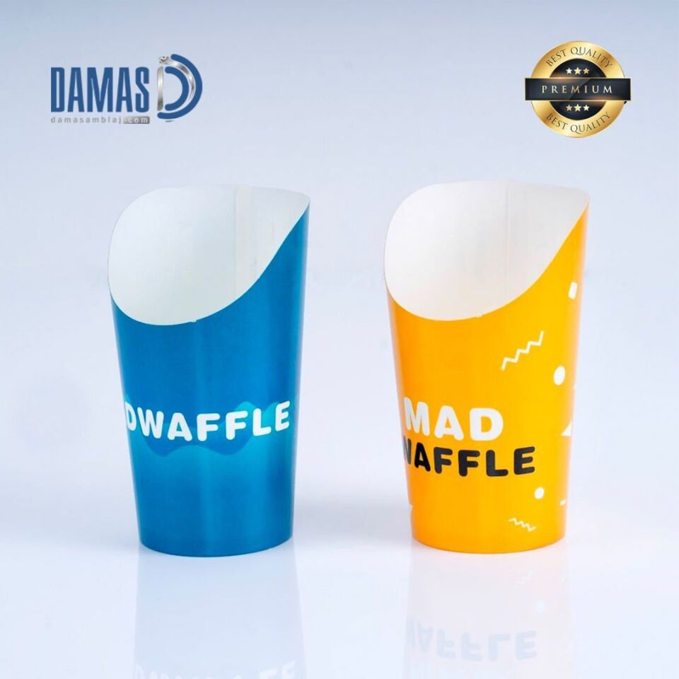 Waffle Box Beyaz (Baskılı / Baskısız)