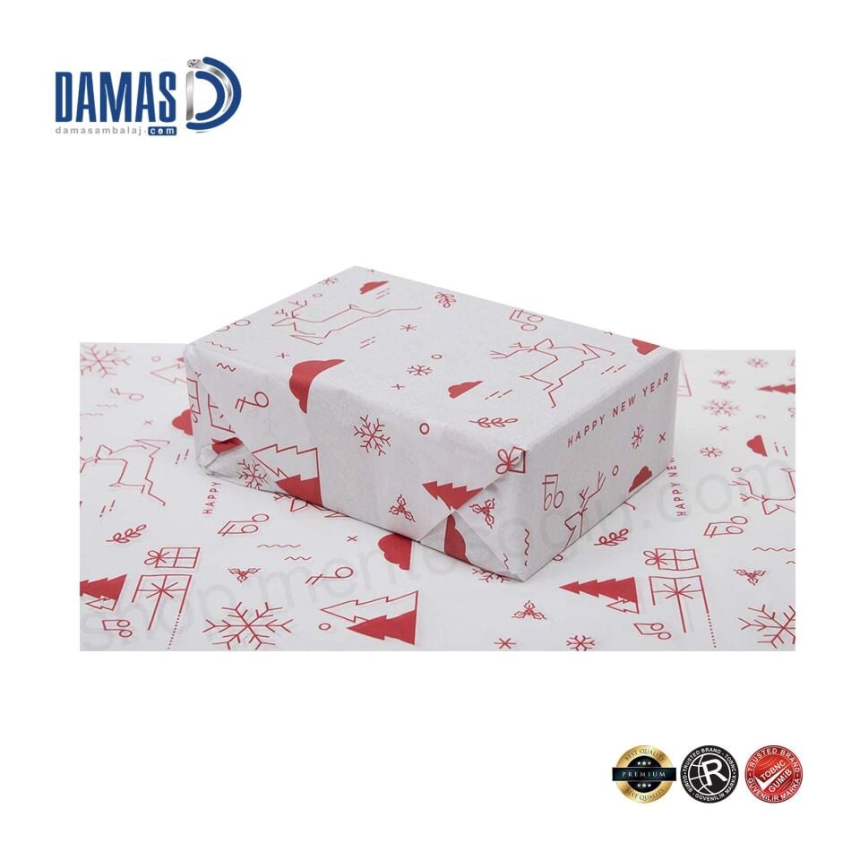 Ambalaj Kağıdı Beyaz Sülfit - 35x50 cm - İki Renk - 150 kg