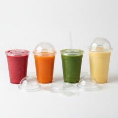 كوب بلاستيك شفاف غير مطبوع (عادي)