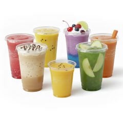 كوب بلاستيك شفاف غير مطبوع (عادي)