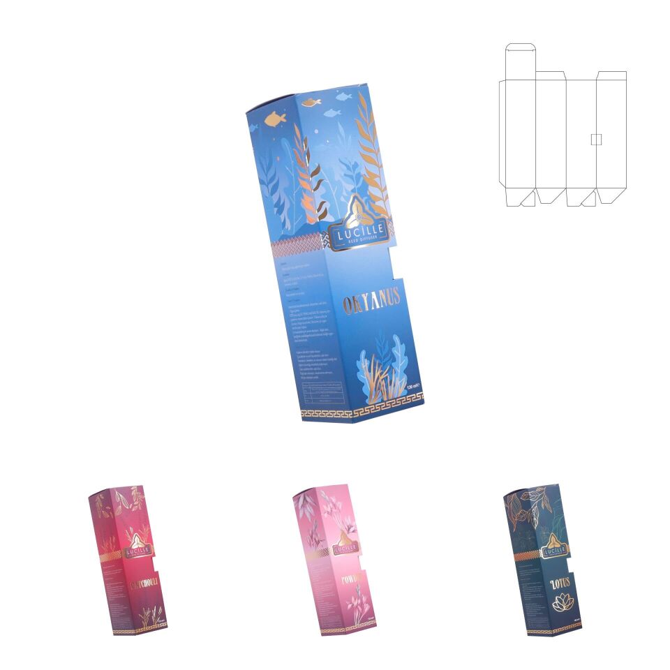 Çubuklu Oda Kokusu Kutusu DMSOKK-001 4.000 adet - 7x25.1x7 cm - Mat Selefon
