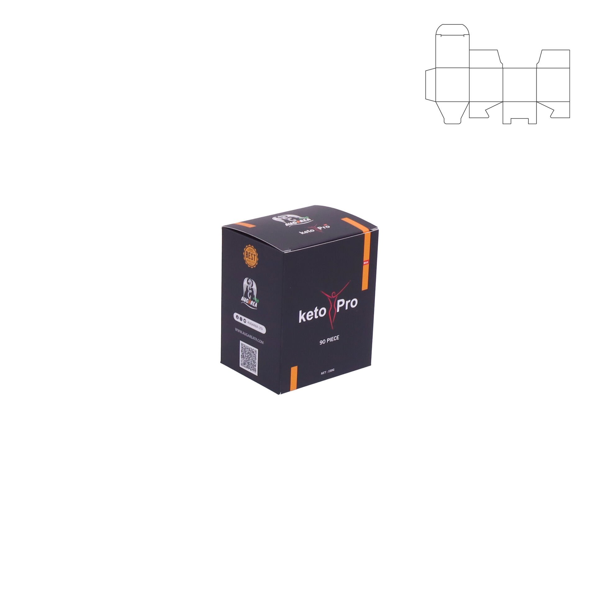 Kozmetik Kutusu KZM01 (Katlamalı Dip Kilit)