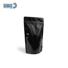 Parlak Siyah - Gold Alüminyum Doypack ( Baskısız )