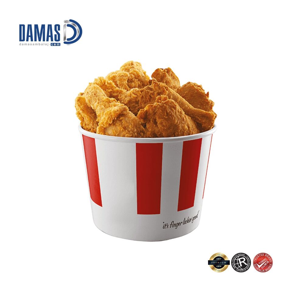Fastfood Karton Kova (Baskılı) 30.000 adet - 85 Oz - 185x145x150 mm - Kapaksız - Baskısız
