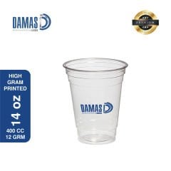 كوب بلاستيك شفاف مطبوع (جودة عالية)