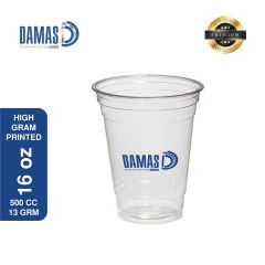 Şeffaf Plastik Bardak PET Baskılı (Kaliteli) 2 renk baskı  - 50.000 adet - 14 oz 400 cc