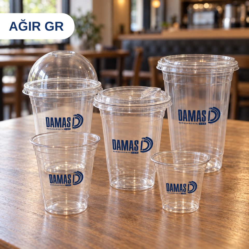 Transparent Plastic Cup Pet Printed (High Quality)