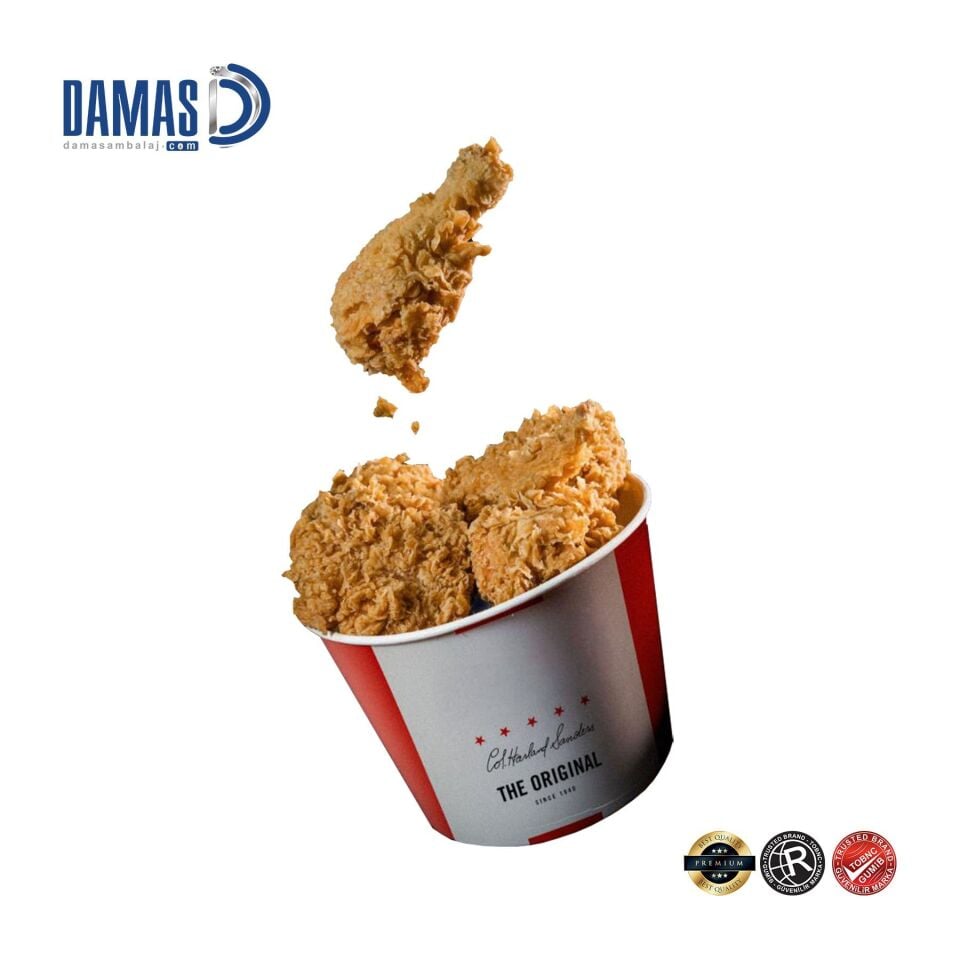 Fastfood Karton Kova (Baskılı) 50.000 adet - 85 Oz - 185x145x150 mm - Kapaksız - Baskısız