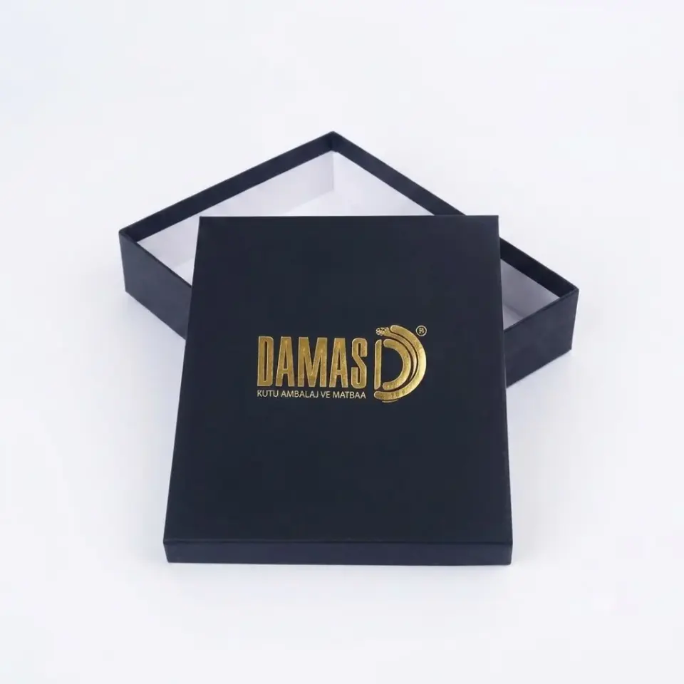 Premium rigid box lids with foil stamping