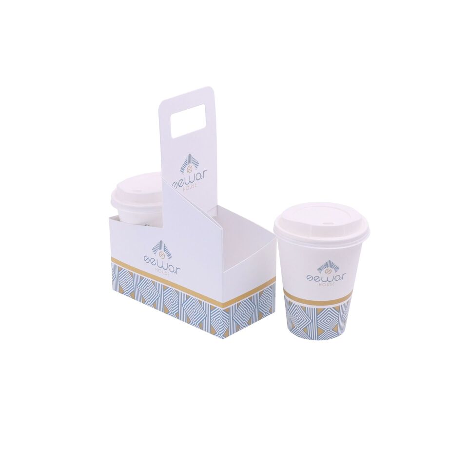 Karton Bardak Taşıyıcı Baskılı BTC202501 30.000 adet - 8-16 oz