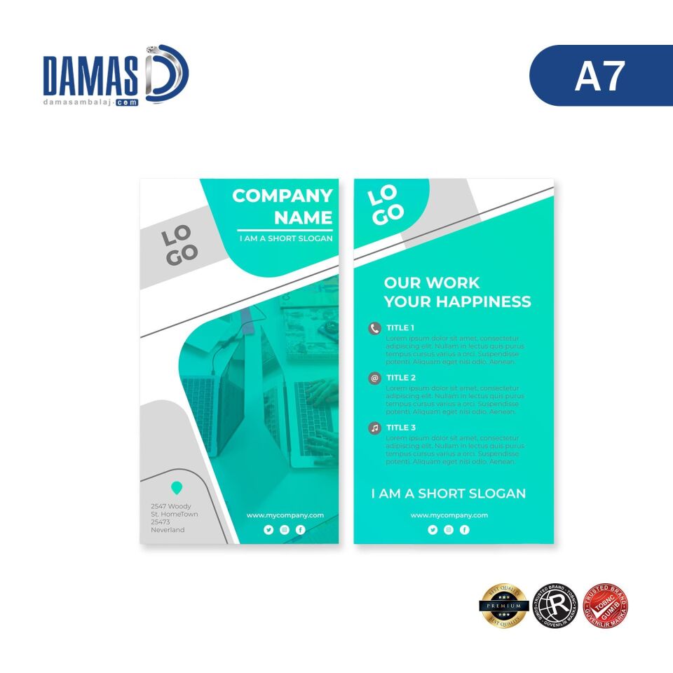 Broşür Çift Yön (Kuşe 350gr Özel Baskı)