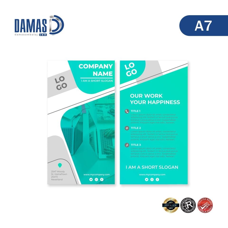 Brochure Double Sided (Coated 350gr Special Printing)