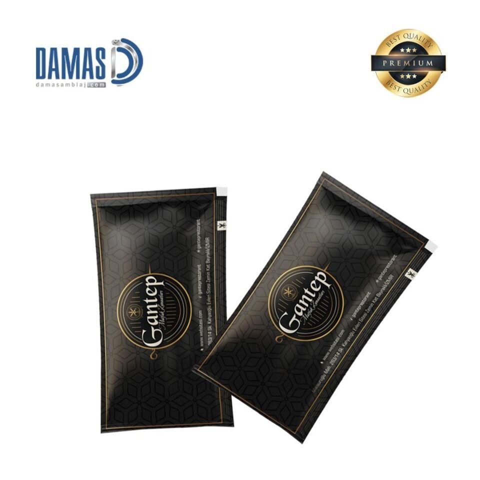 Islak mendil (Flekso Baskı) 1 renk baskı  - 10.000 adet - 6x12 cm - Davidoff