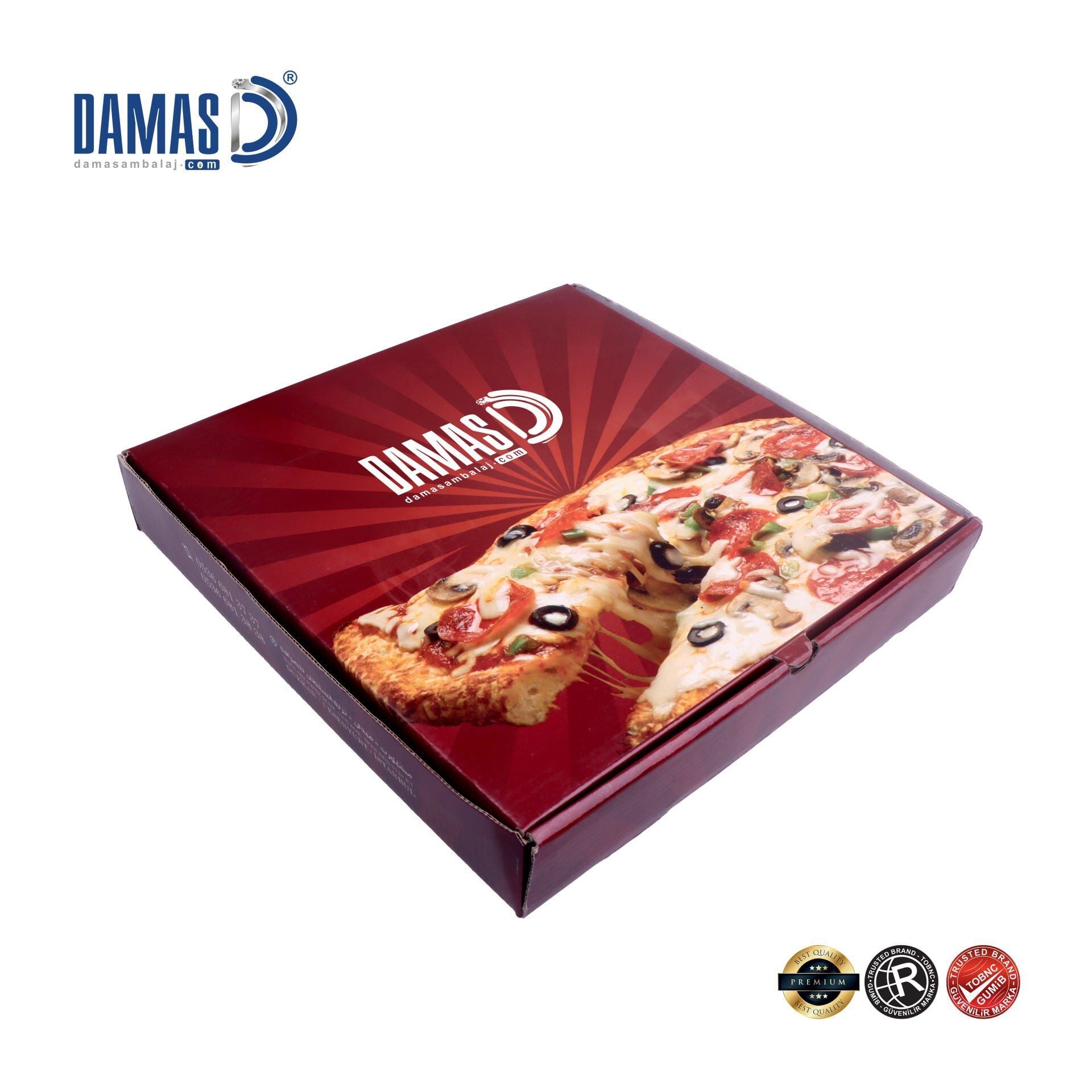 Pizza Kutusu ( Özel Ofset Baskı ) 40,7x40,7x4 cm  - 10.000 adet