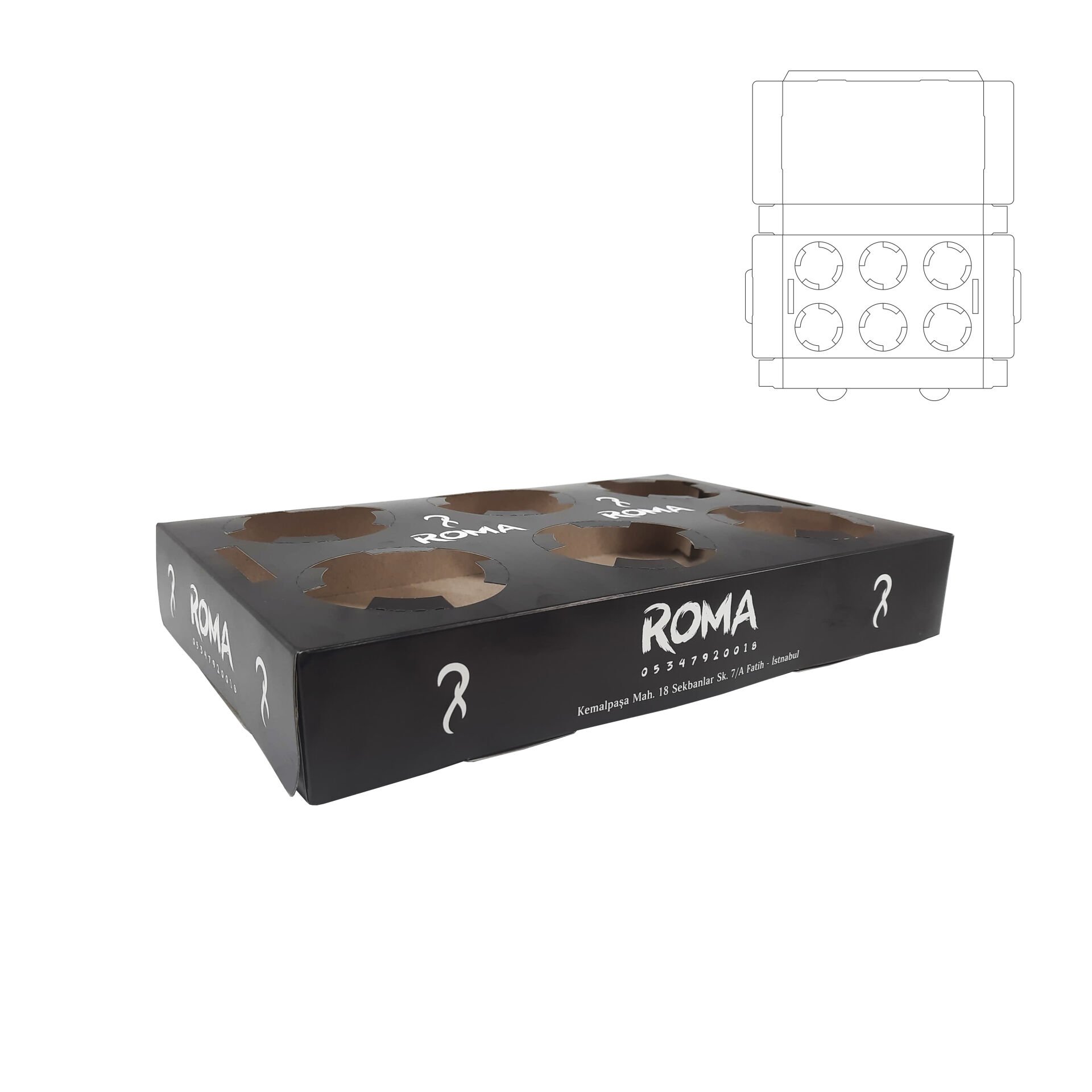 Karton Bardak Taşıyıcı ( Normal )