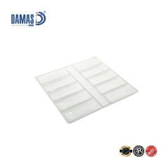 Oluklu Bölmeli Seperatör Vakum Şeffaf - 20,7x19,8 cm - 500 gr  - 1.000 adet