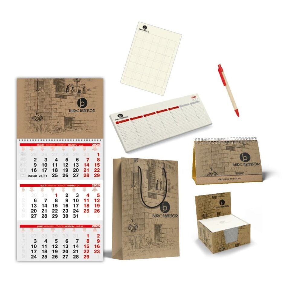 Kurumsal Kimlik Ürünleri Süper Eko 6'li Set