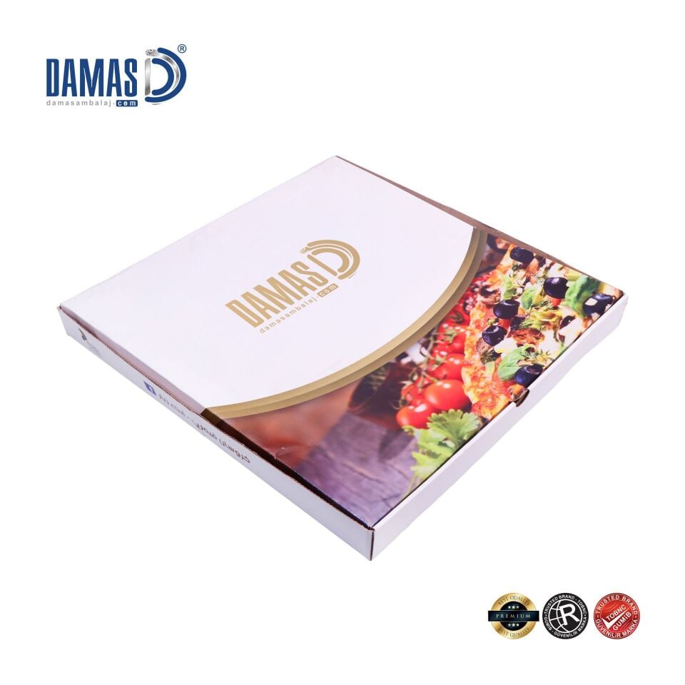 Pizza Kutusu ( Özel Ofset Baskı ) 34,5x34,5x4 cm - 3.000 adet