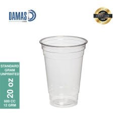 كوب بلاستيك شفاف غير مطبوع (عادي)
