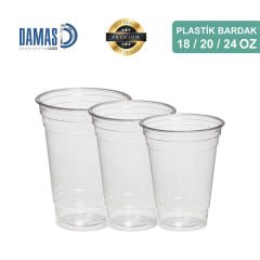 Şeffaf Plastik Bardak Pet Baskısız ( Normal )