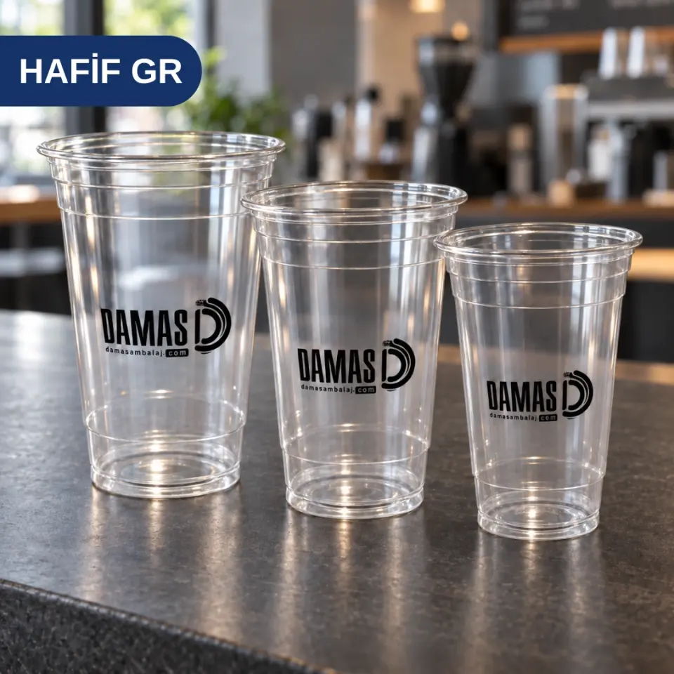 Transparent Plastic Cup Pet Printed (Normal)