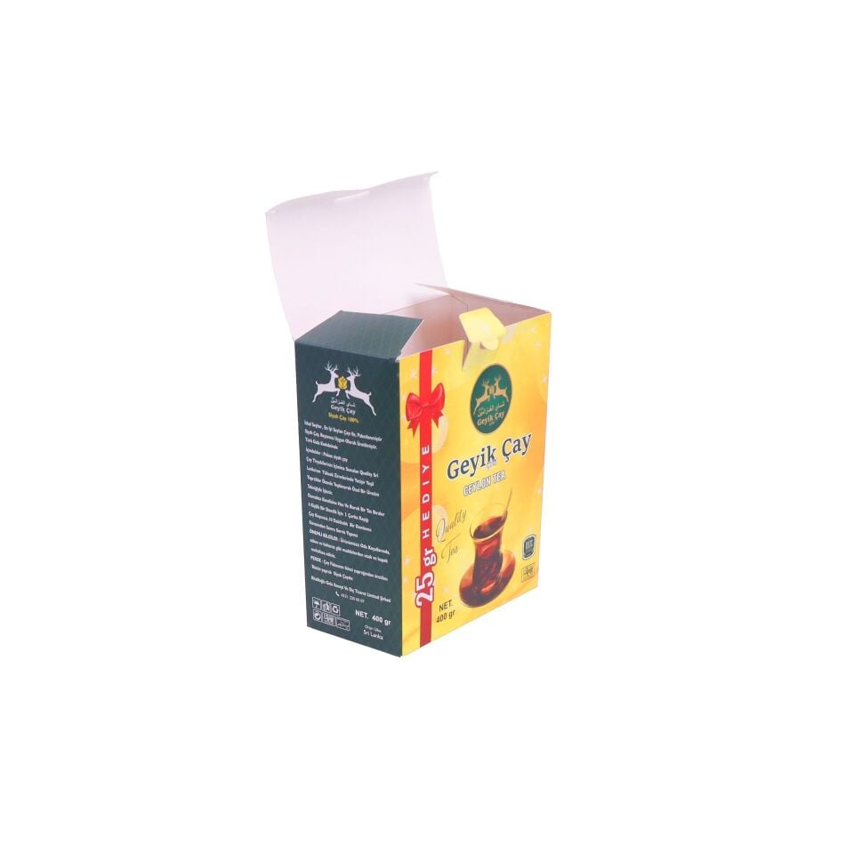Karton Kutu KK09 (Üst Kilitli Katlanır) 1.000 adet  - 14,8x7,9x19 cm - Mat Selefon + Kabartma Lak
